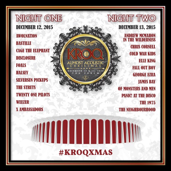 Almost acoustic christmas 2022 lineup