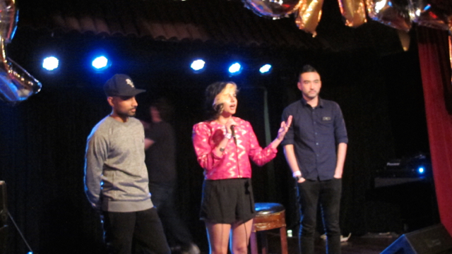 Kush Fernando, Negin Singh and Chad Kenny at BROKE LA's announcement at El Cid