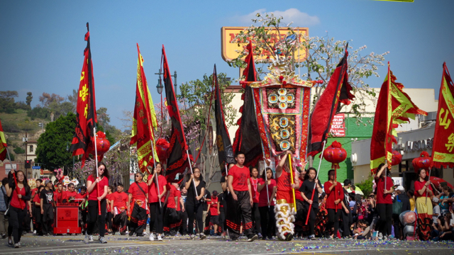 Scene from last year's Golden Dragon Parade