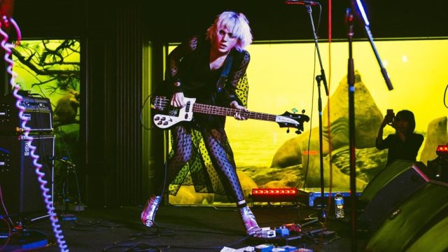 Sunflower Bean at the Natural History Museum (Photo by Samantha Saturday)